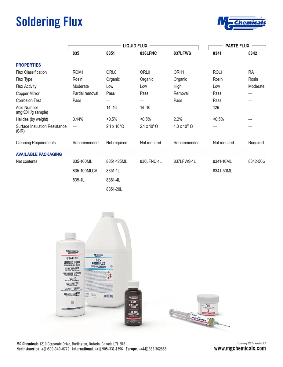 MG Chemicals 8342 RA Colofonia in pasta, ambra, barattolo da 50 g