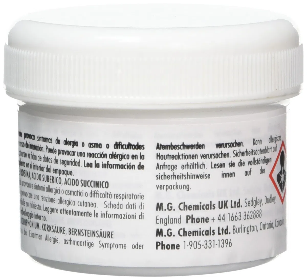MG Chemicals 8342 RA Colofonia in pasta, ambra, barattolo da 50 g