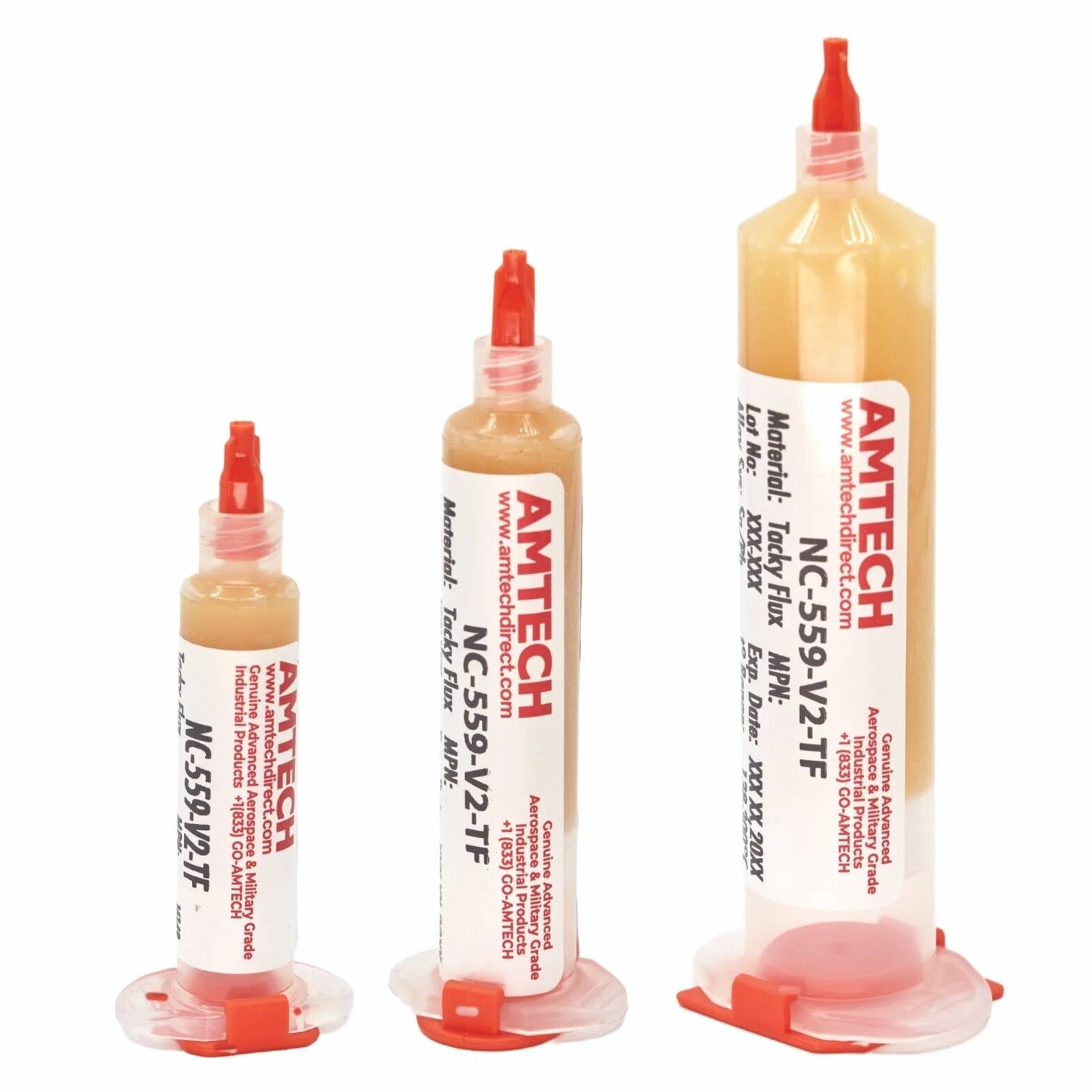 Amtech NC-559-V2-TF Flussante adesivo, non richiede pulizia, realizzato negli Stati Uniti, panna, NC-559-V2-TF